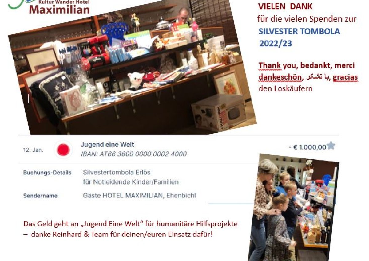 Silvestertombola 22/23 geht an 